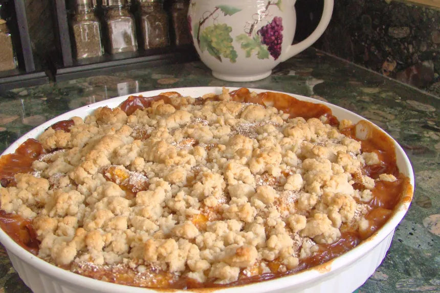 No Crust Fresh Peach Pie – Dickey Farms