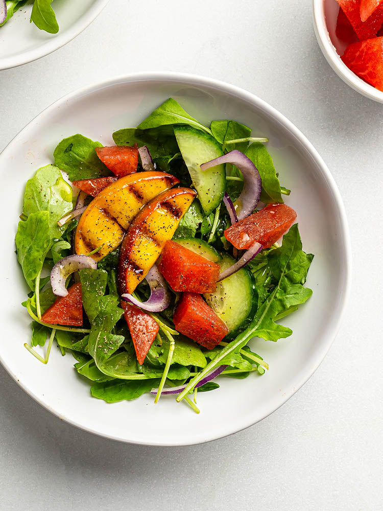 Watermelon & Grilled Peach Salad – Dickey Farms