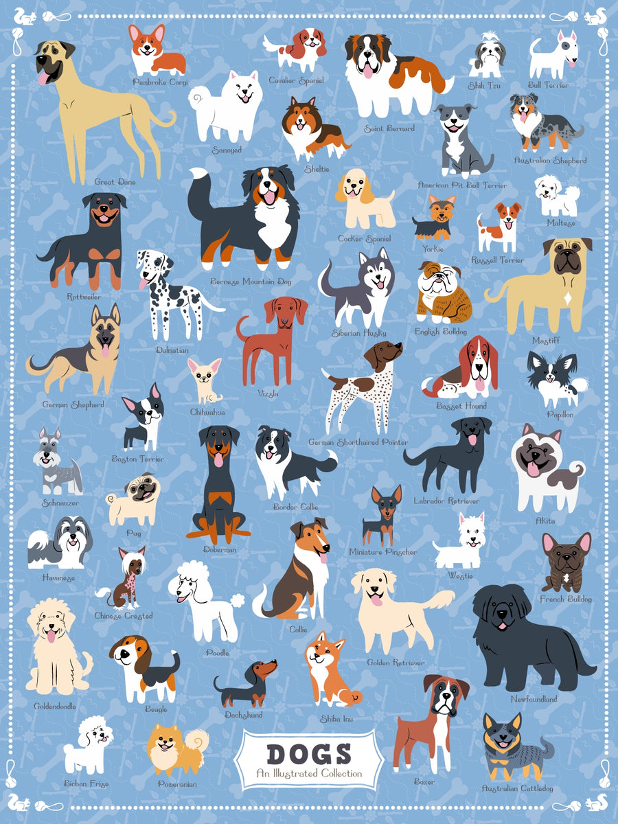 Illustrated Dogs Puzzle – Dickey Farms