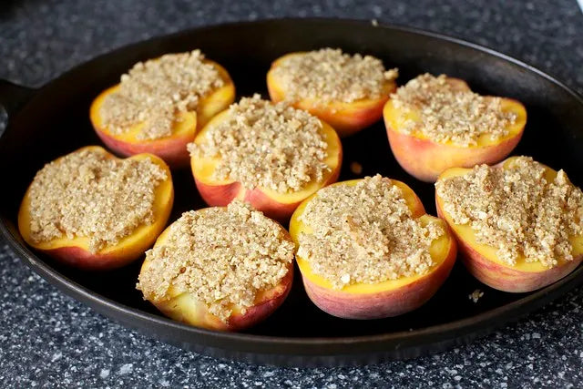 Almond-Crisped Peaches