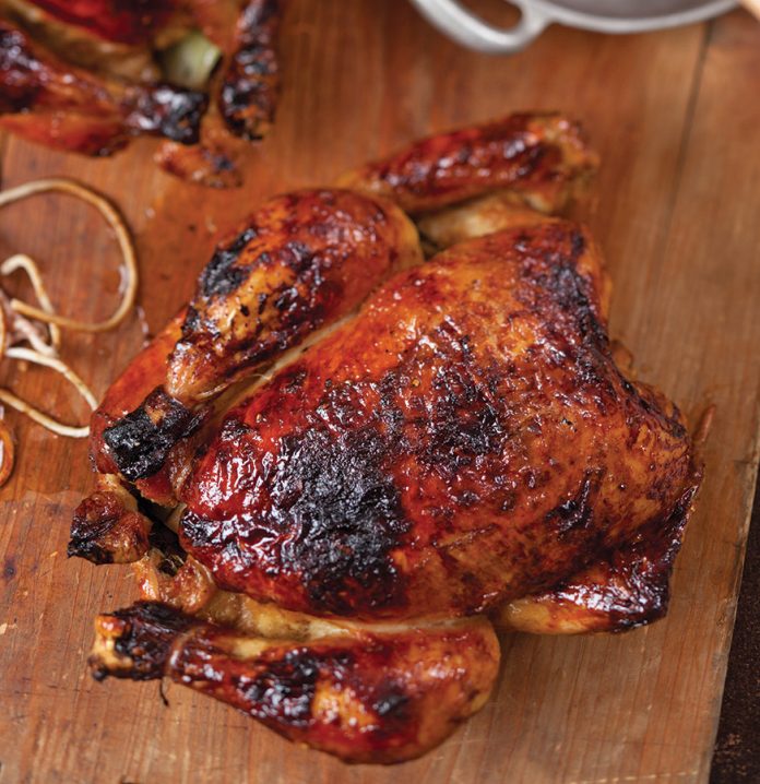 Apple Cider Glazed Roasted Chicken