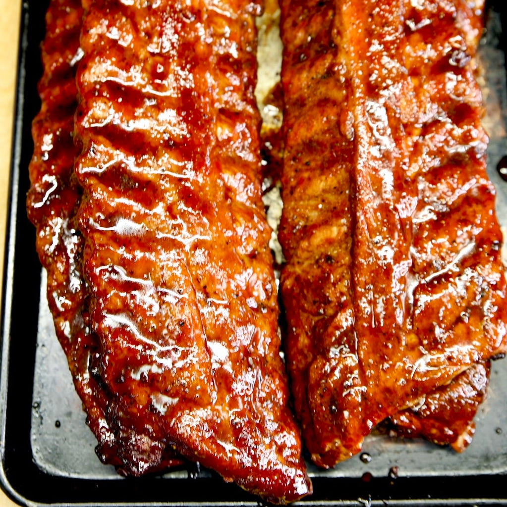Peachy Pork Ribs
