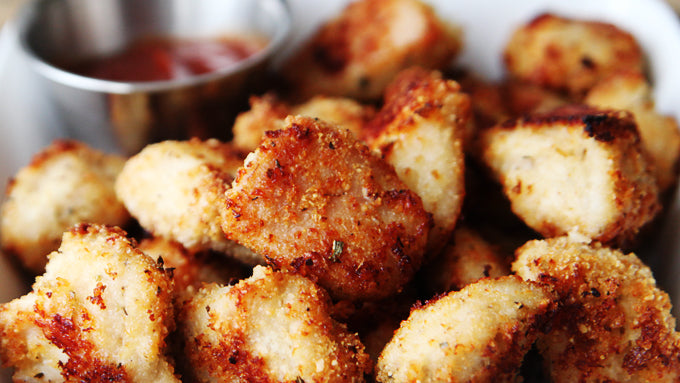 Crispy Hot Pepper Bacon Jam Chicken Nuggets without Breading