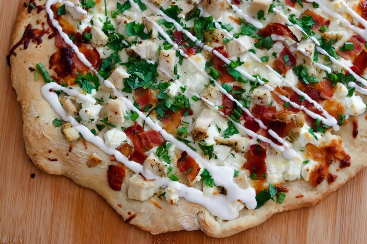 Hatch Chile Bacon Ranch Pizza