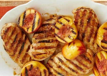 Grilled Chicken with Peach Sauce