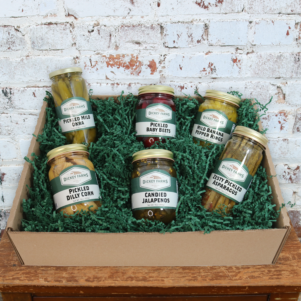 Veggie Sampler Box Gourmet Pickled Veggie Sampler – Dickey Farms