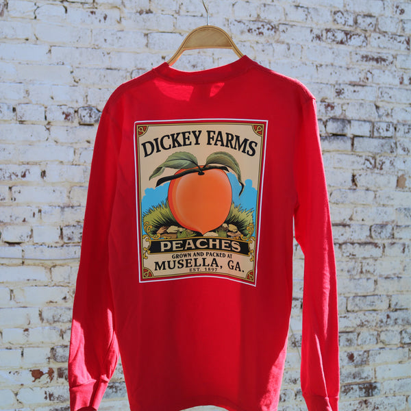 Retro Peach Long Sleeve T-Shirts