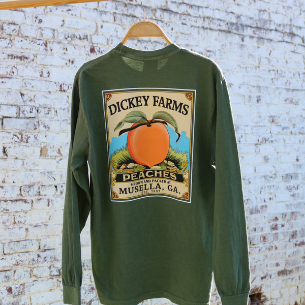 Retro Peach Long Sleeve T-Shirts