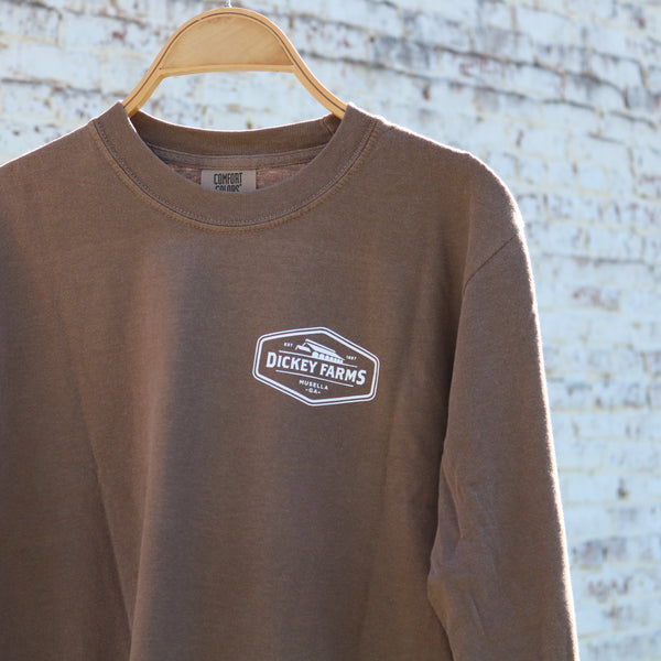 Retro Peach Long Sleeve T-Shirts
