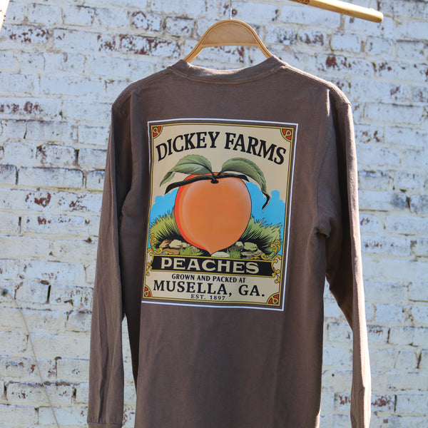 Retro Peach Long Sleeve T-Shirts