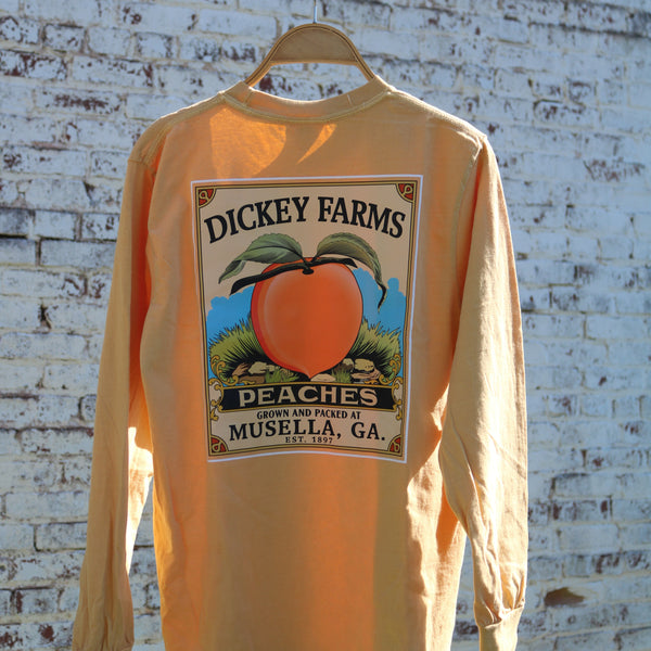 Retro Peach Long Sleeve T-Shirts