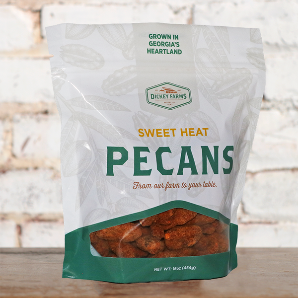 a bag of pecans is sitting on a table